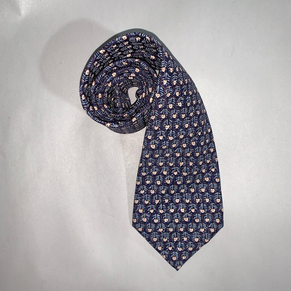 authentic HERMÈS #7585 SA honeycomb hearts TIE